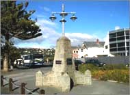 A photo of the Sumner beach war memorial A photo of the Sumner beach war memorial